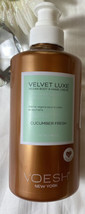 Voesh New York Cucumber Fresh Velvet Luxe Vegan Hand &amp; Body Cream 17oz B... - £3.03 GBP