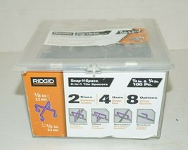 Ridgid NEW Tile Spacers 1/8 inch &amp; 1/4 inch Model# FT3507 (100 Piece) - $19.79