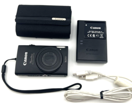 Canon Power Shot Elph 110 Hs Digital Camera 16.1MP Black Ixus 125 Tested - £350.40 GBP