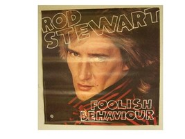 Rod Stewart Poster Foolish Behaviour OLD - $26.88