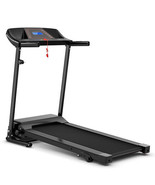 1.0 HP Foldable Treadmill Electric Support Mobile Power - Color: Black - €358,47 EUR