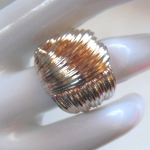 Ross-Simons 925 Sterling Silver Ribbed Dome Ring Size 7 - £43.36 GBP