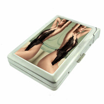 Fiji Pin Up Girls D4 Cigarette Case with Built in Lighter Metal Wallet - £15.47 GBP