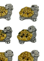 Turtle Miniature Figurine Ceramic Lot Small Peru Abstract Art Jewelry LEPS - £10.79 GBP