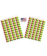100 Guinea-Bissau Flag Stickers; 1.5&quot; x 1&quot; Self Adhesive Flag Scrapbook ... - $204.11 MXN