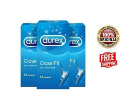 Durex Close Fit Tight Fitting Condoms 12pc X 3 Boxes [49mm Width Small C... - £39.07 GBP