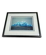 Framed Matted Art Photo Glacier Iceberg Nature Mountain Snow Water Artis... - £36.83 GBP