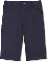 French Toast Boys School Uniform Flat Front Shorts Size 6 Color Navy - $19.99