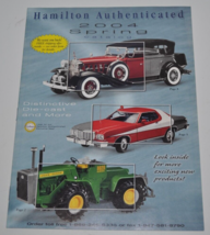 Hamilton Authenticated Spring 2004 Catalog - John Deere Tractors Cars Farmall - £15.56 GBP