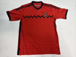 Mexico Futbol Football  Olympic Soccer Black Jersey Mens Large Red/Black - $461.11 MXN