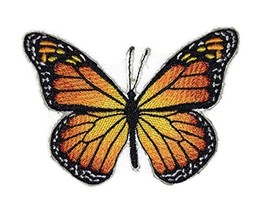 Custom and Unique Amazing Colorful Butterflies[ Monarch ] Embroidered Iron On/Se - £11.28 GBP