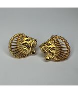 MMA Metropolitan Museum Of Art Jewelry Lion Head Golden Earrings Studs - €47,07 EUR