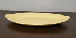 Vintage Lu-Ray Pastals Yellow T.S.&amp;T. # 9 43 USA Serving Platter 11 1/2 ... - $29.65