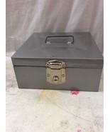 Mid Century metal storage file box vintage Grey Porta File Hamilton 9x9x4.5 - $1,133.58 MXN