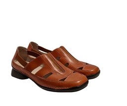 Anne Klein Pokey Women&#39;s Brown Leather Upper Slip On Comfort Shoes Size 8.5 - £27.69 GBP