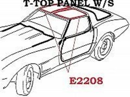 1977L-1982 Corvette Weatherstrip T Top Panel With Fasteners USA Pair - £186.16 GBP