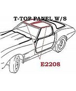 1977L-1982 Corvette Weatherstrip T Top Panel With Fasteners USA Pair - £185.72 GBP