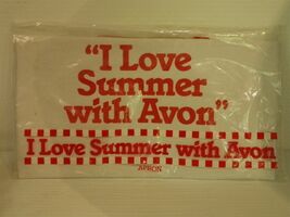 I Love Summer with Avon Apron Vintage NIP White with Red Vintage 1987 - $250.90 MXN I Love Summer with Avon Apron Vintage NIP White with Red Vintage 1987 - $250.90 MXN