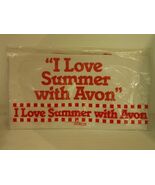 I Love Summer with Avon Apron Vintage NIP White with Red Vintage 1987 - $250.19 MXN
