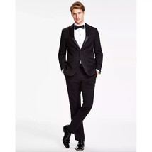 Kenneth Cole Reaction Slim-Fit Ready Flex Tuxedo Suit Jacket Black 38 Re... - £76.41 GBP