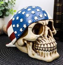 Independence Day Patriotic Skull With US Flag Banner Bandana Decorative ... - $21.99