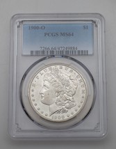 1900-O $1 Silver Morgan Dollar Graded by PCGS as MS-64! White Color! - £155.54 GBP
