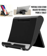 Desk Stand Holder Mobile iPad Tablet iPhone Phone Folding Portable Black - €7,68 EUR