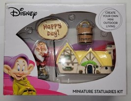 Disney Minature Statuaries Kit Grumpy Snow White Happy Day Sign - $17.81