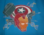 TeeFury Avengers YOUTH XL &quot;Assemble&quot; Avengers Tribute Shirt TURQUOISE - £10.37 GBP