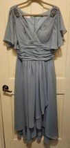 JJ&#39;s House Women&#39;s Asymmetrical Mother Of The Bride Dress LV5 Dusty Blue... - £46.99 GBP