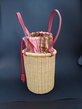 Vintage Bath &amp; Body Works Spring Summer Purse Handbag Woven Wicker Basket  - £15.03 GBP