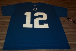 Indianapolis Colts #12 Andrew Luck Nfl Football T-Shirt Mens Large New w/ Tag - £15.87 GBP