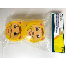 New Angel Of Mine Yellow Hard Plastic Lion Cub 2 Pack Snack Containers w... - $5.49