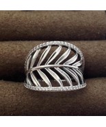 Authentic PANDORA Tropical Palm Ring, Sterling Silver Sz 5, 190952CZ-50 New - $58.45 CAD