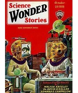 Wonder Science Stories - October 1929 - Magazine Cover Poster - £26.37 GBP