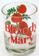 Vintage Bloody Mary Barware Culver Glass Mid-century Red Tomato 4.5&quot; - $7.87
