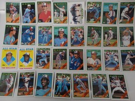 1988 Topps Montreal Expos Team Set of 31 Baseball Cards - £2.39 GBP