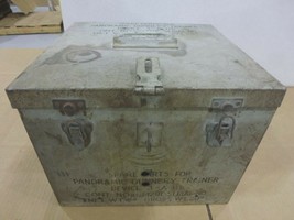Antique Military Steel Box 12&quot;x12&quot;x10&quot; - £130.08 GBP