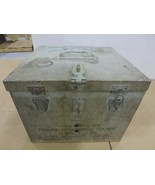 Antique Military Steel Box 12&quot;x12&quot;x10&quot; - €144,15 EUR