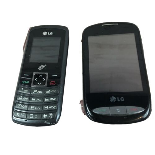 Primary image for Lot Of 2 LG 320G And Lg-310t GSM Speaker Text TRACFONE Cell Phone For Parts