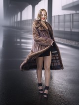 “Chestnut Affair” — Vintage Demi Buff Mink Coat with Stand Up Collar  Fa... - $479.00