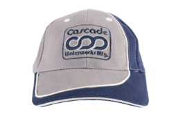 Vintage Cascade Waterworks MFG Spell Out Color Block Adjustable Dad Hat Cap - $14.80