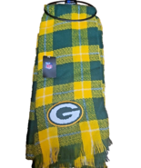 Green Bay Packers scarf NFL Plaid Blanket Scarf Wrap by Little Earth - $22.29 CAD
