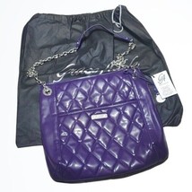 Grace Adele Purple Vegas Leather Shoulder Bag with Chain Strap NWT - £37.75 GBP