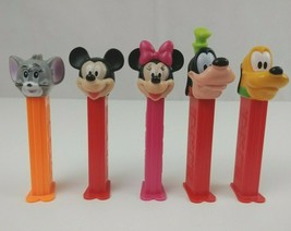 Vintage Lot Of 5 Disney Pez Dispensers Jerry, Minnie, Mickey, Goofy, Pluto - $12.60