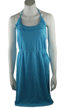 ORageous Misses Medium Blue Ruffled Halter Dress Coverup New with tags - £8.12 GBP