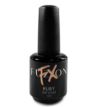 Fuzion FX Winter Flakes Shiny Top Coat - Ruby, 15ml