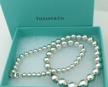 20&quot; Tiffany &amp; Co HardWear Graduated Bead Ball Necklace with Blue Box in ... - £398.87 GBP