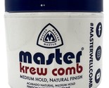 Master Well Comb Krew Comb Hair Styling Prep 4 oz MEDIUM HOLD New See Im... - £55.38 GBP