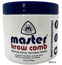 Master Well Comb Krew Comb Hair Styling Prep 4 oz MEDIUM HOLD New See Images - £54.26 GBP